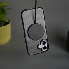 iPhone 17 MagSafe Suitcase Design Case | Shockproof Ribbed Texture Back Cover