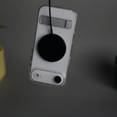 iPhone 17 Series Transparent Bottom Metal Stand MagSafe Supported Case Cover
