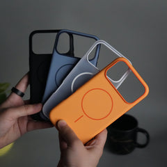 iPhone 17 Pro Max Soft Touch MagSafe Case | Matte Finish with Color Camera Frame
