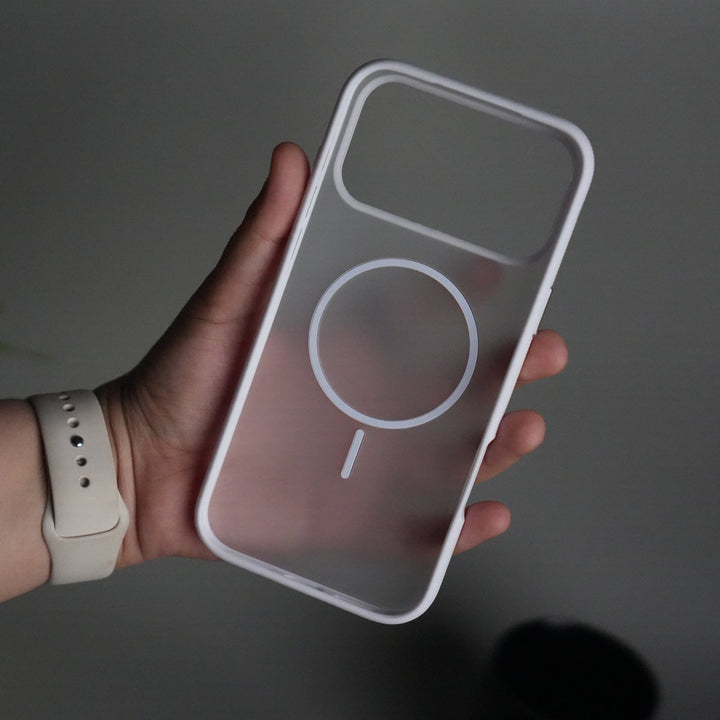 iPhone 17 Pro Max Soft Touch MagSafe Case | Matte Finish with Color Camera Frame