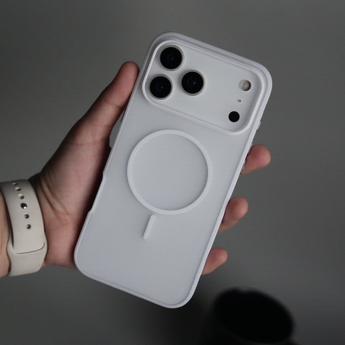iPhone 17 Pro Max Soft Touch MagSafe Case | Matte Finish with Color Camera Frame