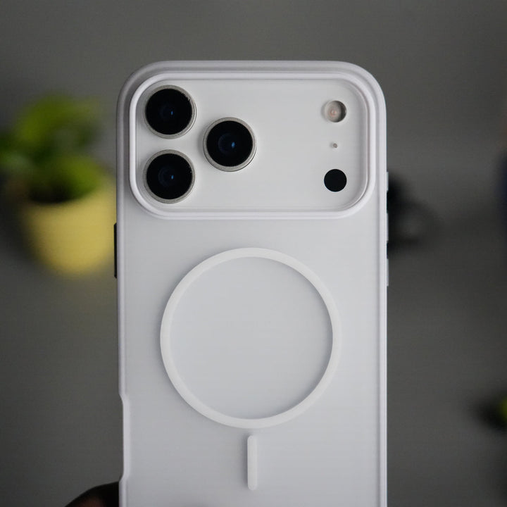 iPhone 17 Pro Max Soft Touch MagSafe Case | Matte Finish with Color Camera Frame