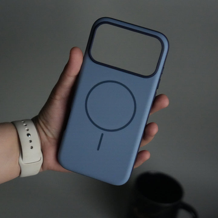 iPhone 17 Pro Max Soft Touch MagSafe Case | Matte Finish with Color Camera Frame