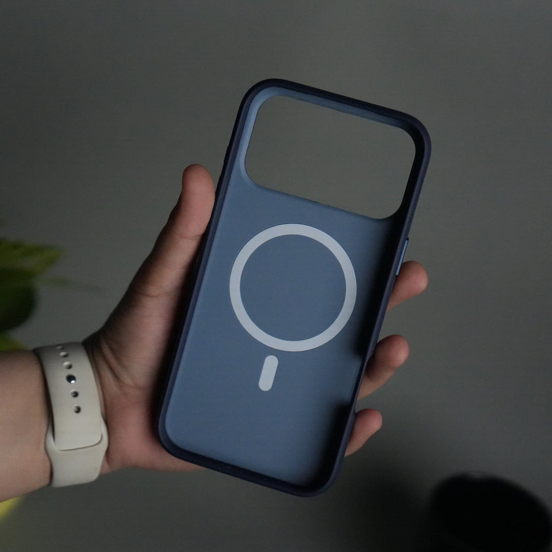 iPhone 17 Pro Max Soft Touch MagSafe Case | Matte Finish with Color Camera Frame