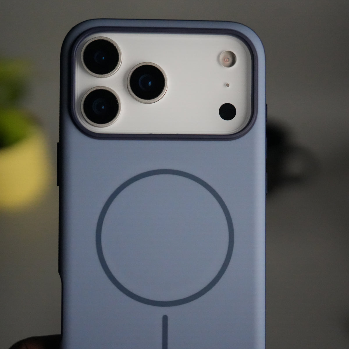 iPhone 17 Pro Max Soft Touch MagSafe Case | Matte Finish with Color Camera Frame