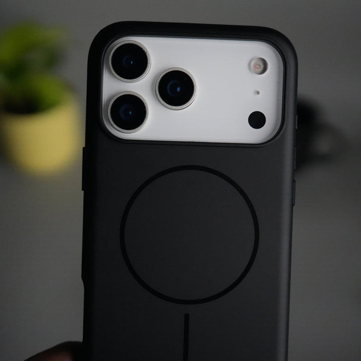 iPhone 17 Pro Max Soft Touch MagSafe Case | Matte Finish with Color Camera Frame