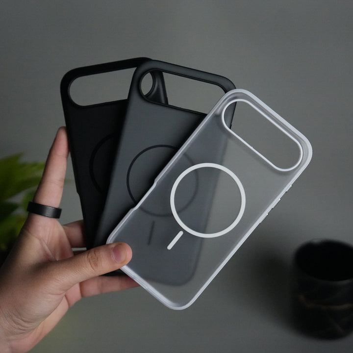 iPhone 17 Air Soft Touch MagSafe Case | Matte Finish with Color Camera Frame