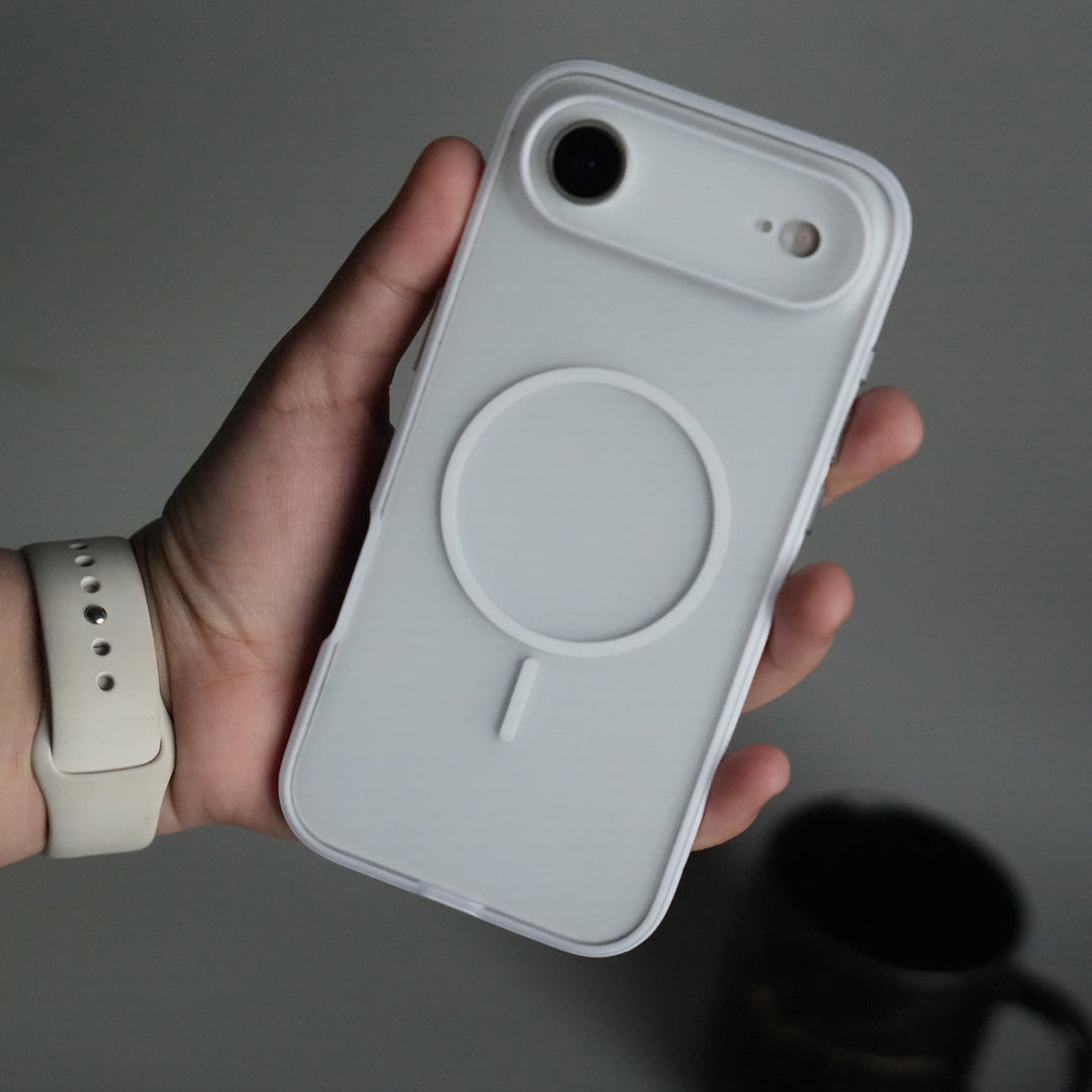 iPhone 17 Air Soft Touch MagSafe Case | Matte Finish with Color Camera Frame