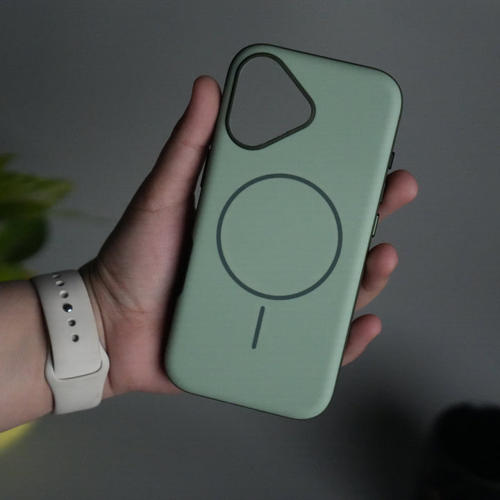 iPhone 17 Soft Touch MagSafe Case | Matte Finish with Color Camera Frame