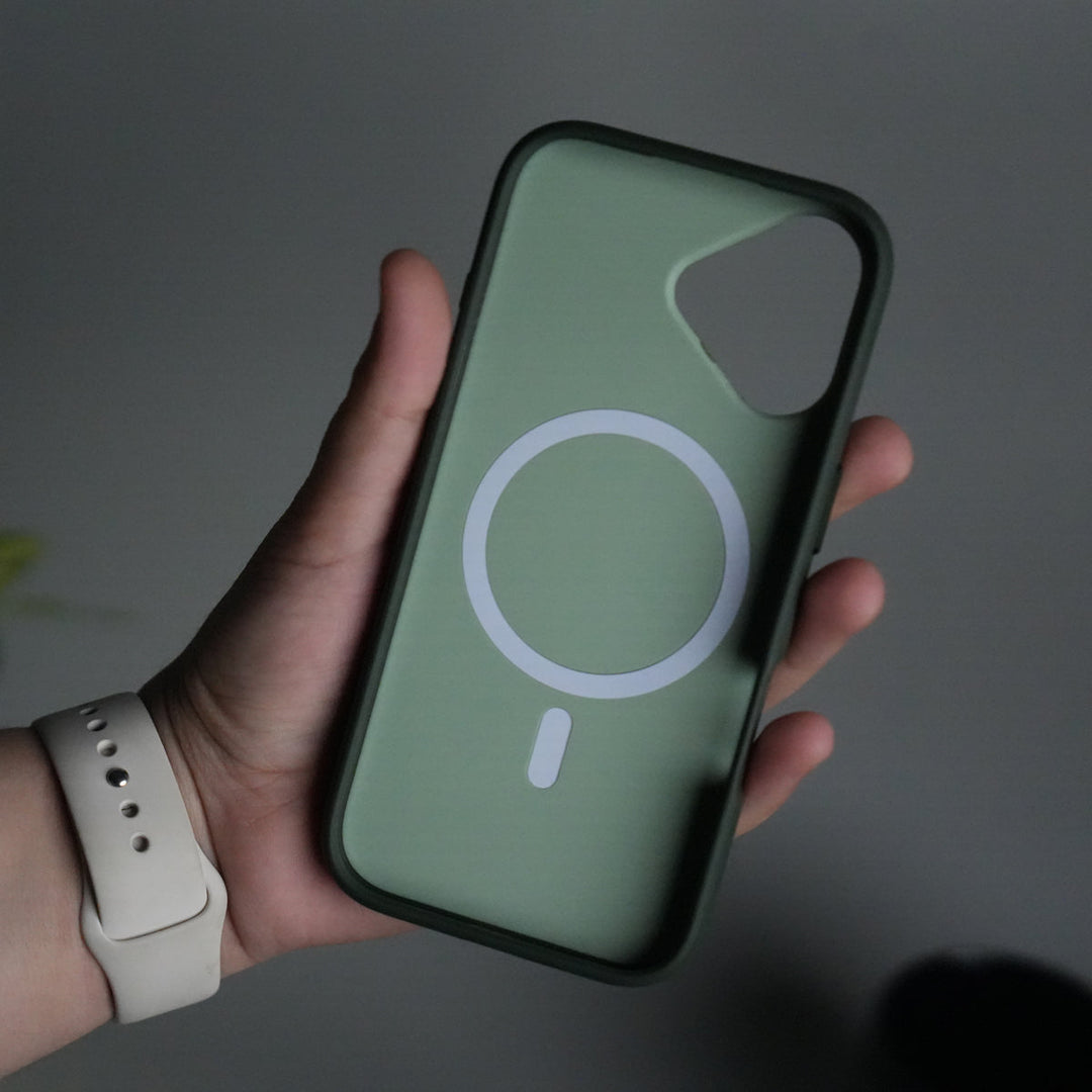 iPhone 17 Soft Touch MagSafe Case | Matte Finish with Color Camera Frame