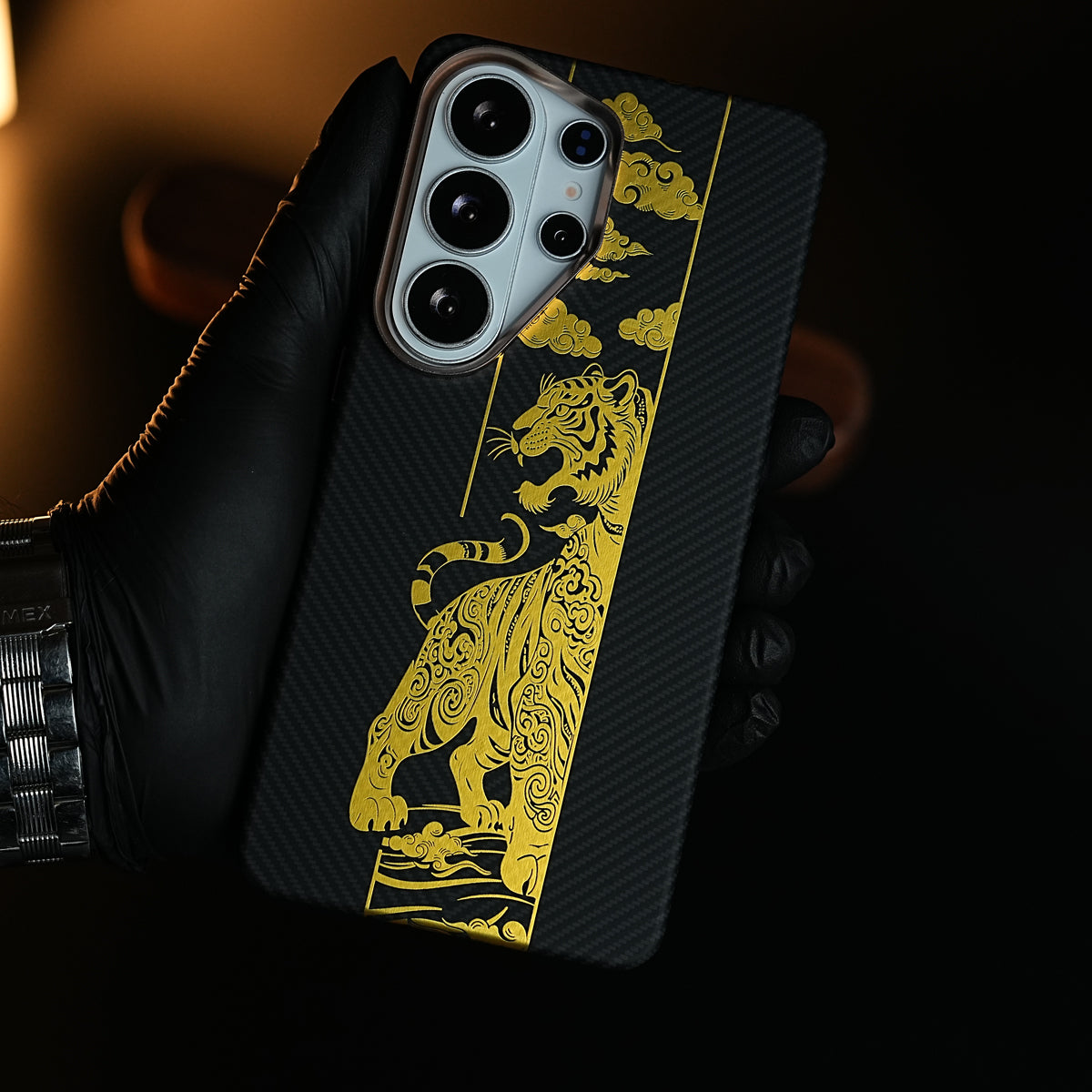 Royal Gold Tiger Edition Magsafe Case For Galaxy Ultra Series