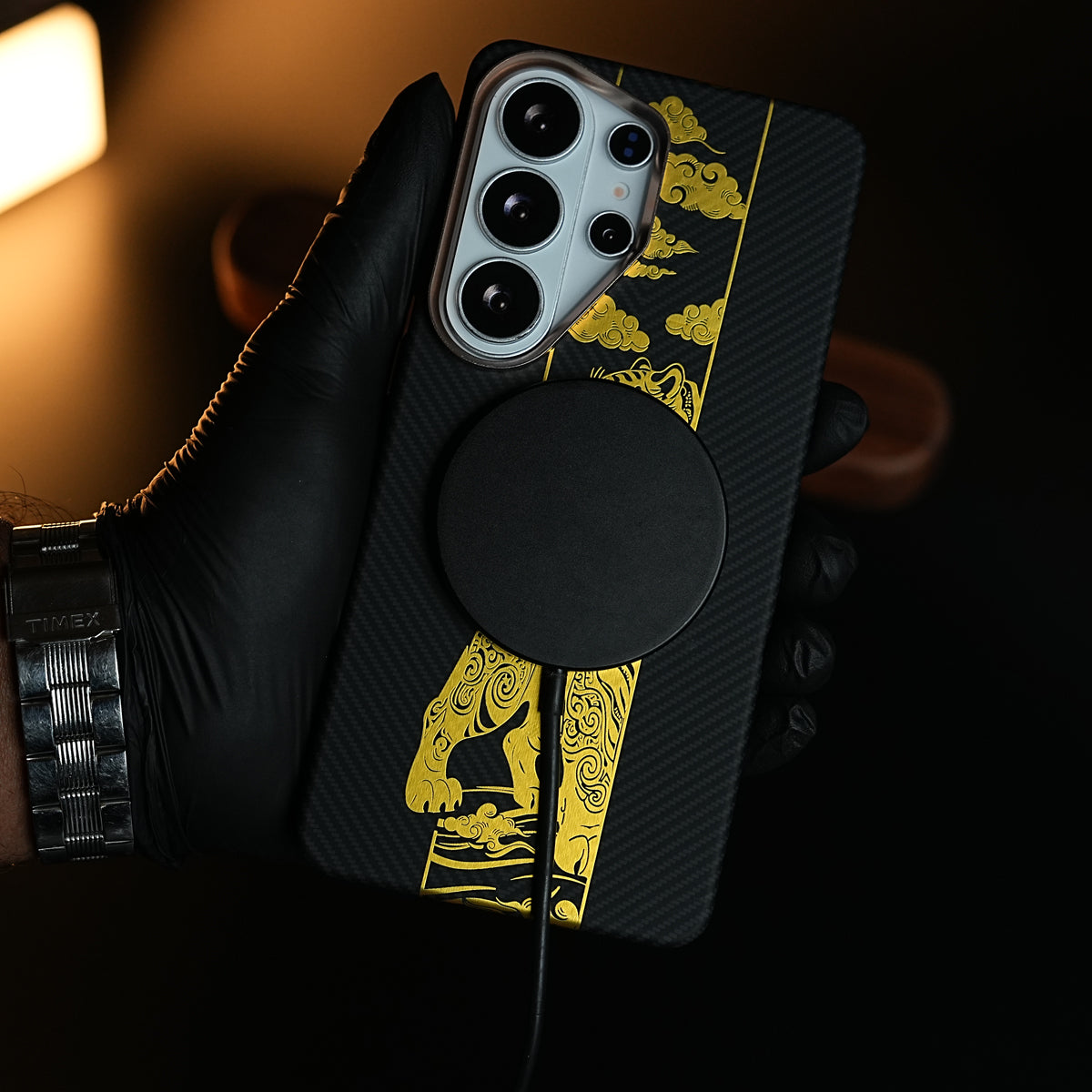 Royal Gold Tiger Edition Magsafe Case For Galaxy Ultra Series