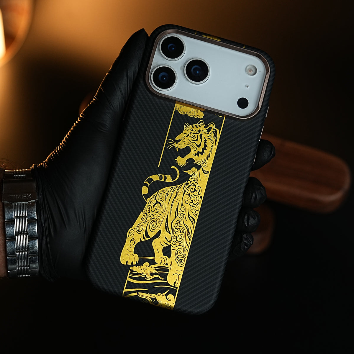 Royal Gold Tiger Edition Magsafe Case for iPhone 17 Series