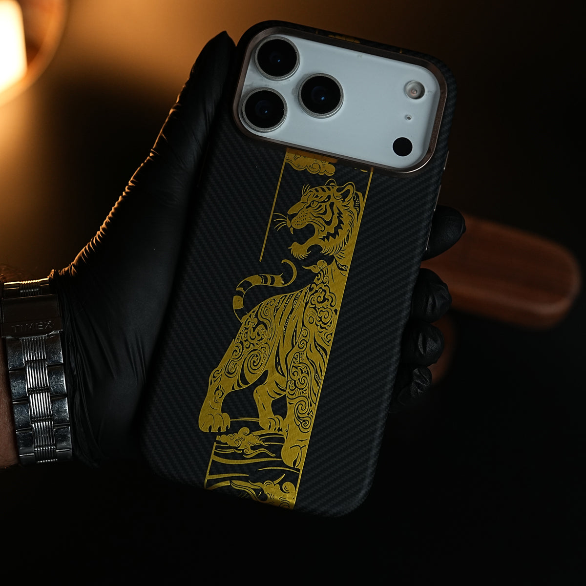 Royal Gold Tiger Edition Magsafe Case for iPhone 17 Series