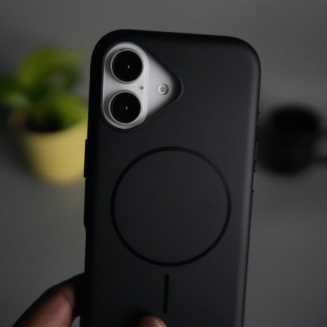 iPhone 17 Soft Touch MagSafe Case | Matte Finish with Color Camera Frame