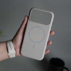 iPhone 17 Pro Max Soft Touch MagSafe Case | Matte Finish | Titanium Gray