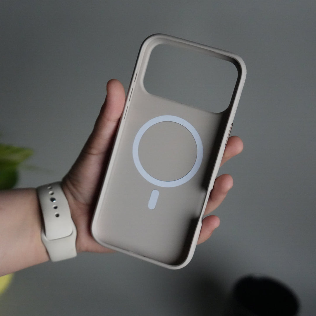 iPhone 17 Pro Max Soft Touch MagSafe Case | Matte Finish | Titanium Gray