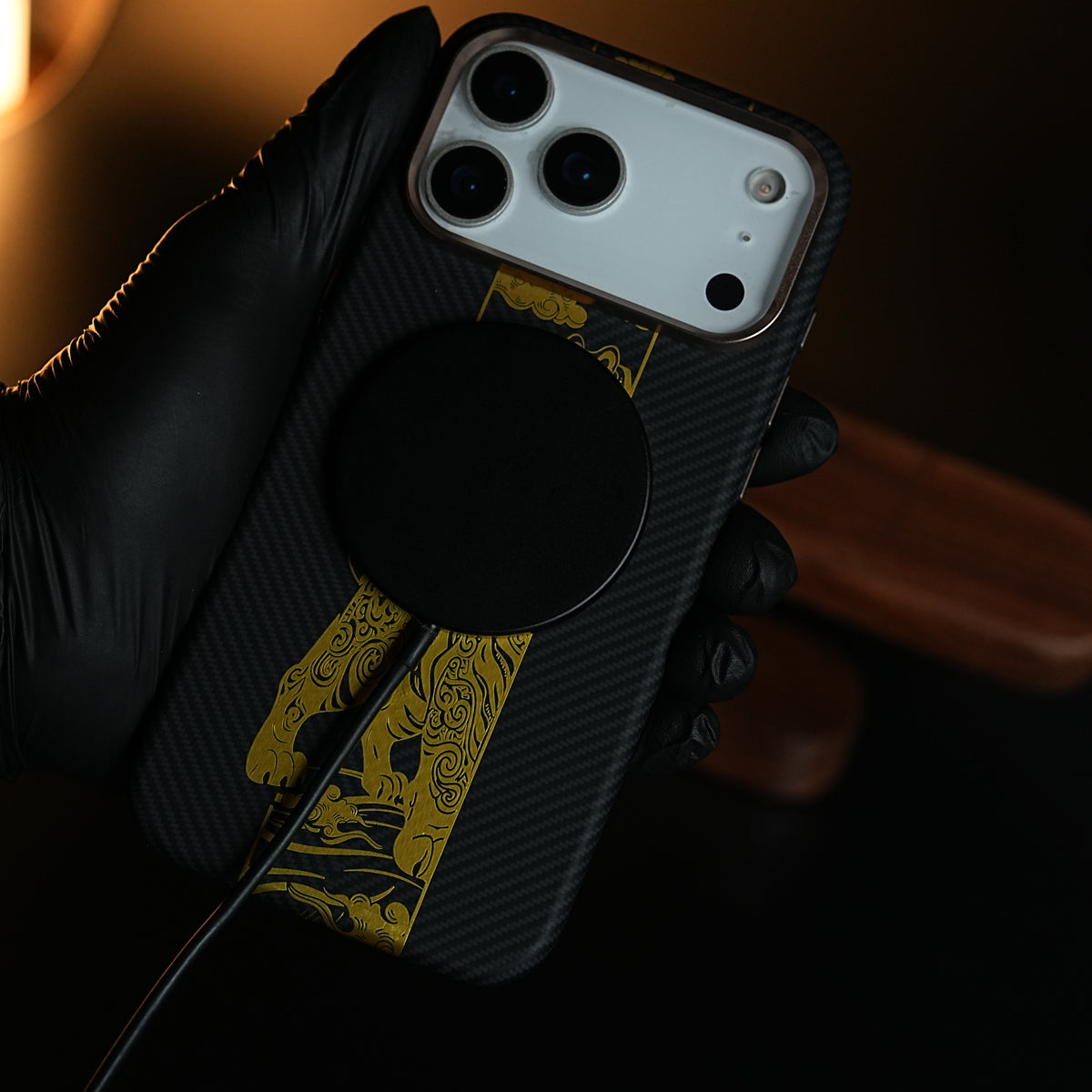 Royal Gold Tiger Edition Magsafe Case for iPhone 17 Series