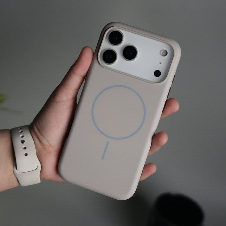 iPhone 17 Pro Max Soft Touch MagSafe Case | Matte Finish | Titanium Gray