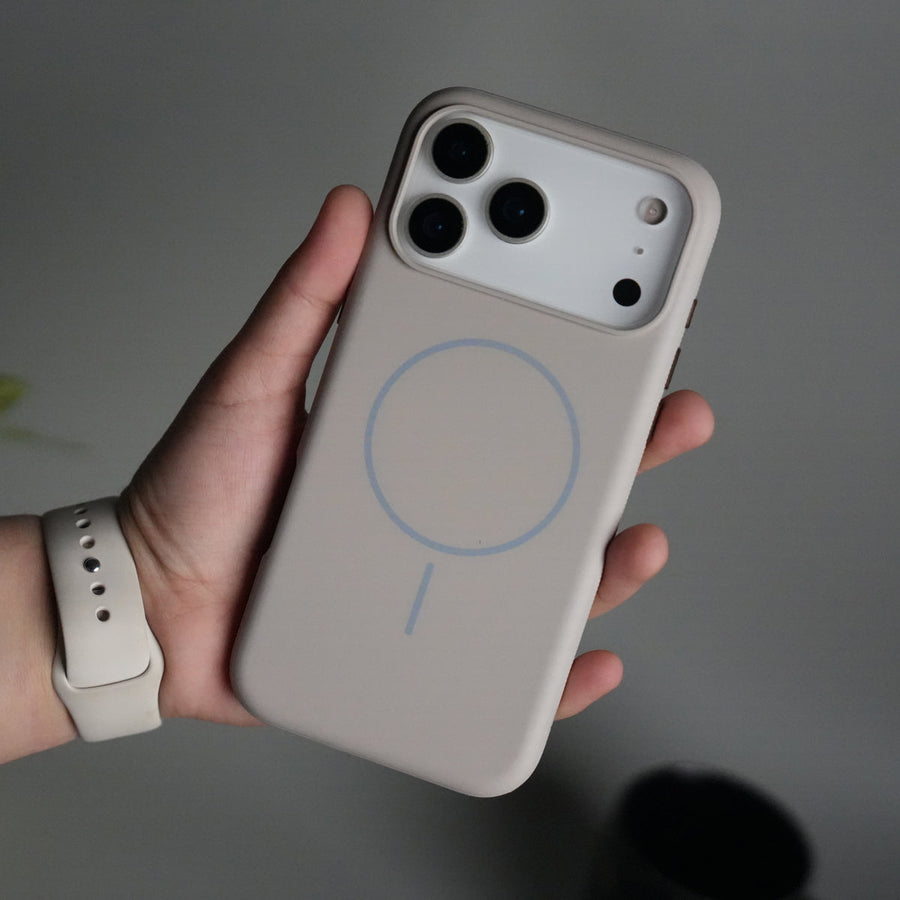iPhone 17 Pro Max Soft Touch MagSafe Case | Matte Finish | Titanium Gray