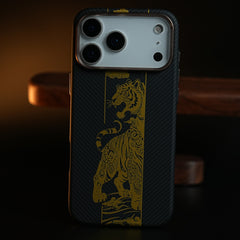 Royal Gold Tiger Edition Magsafe Case for iPhone 17 Series