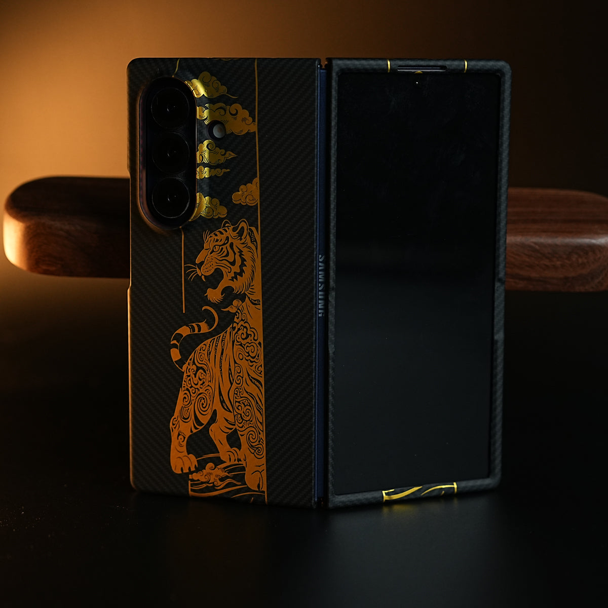 Royal Gold Tiger Edition Magsafe Case For Galaxy Z Fold 7