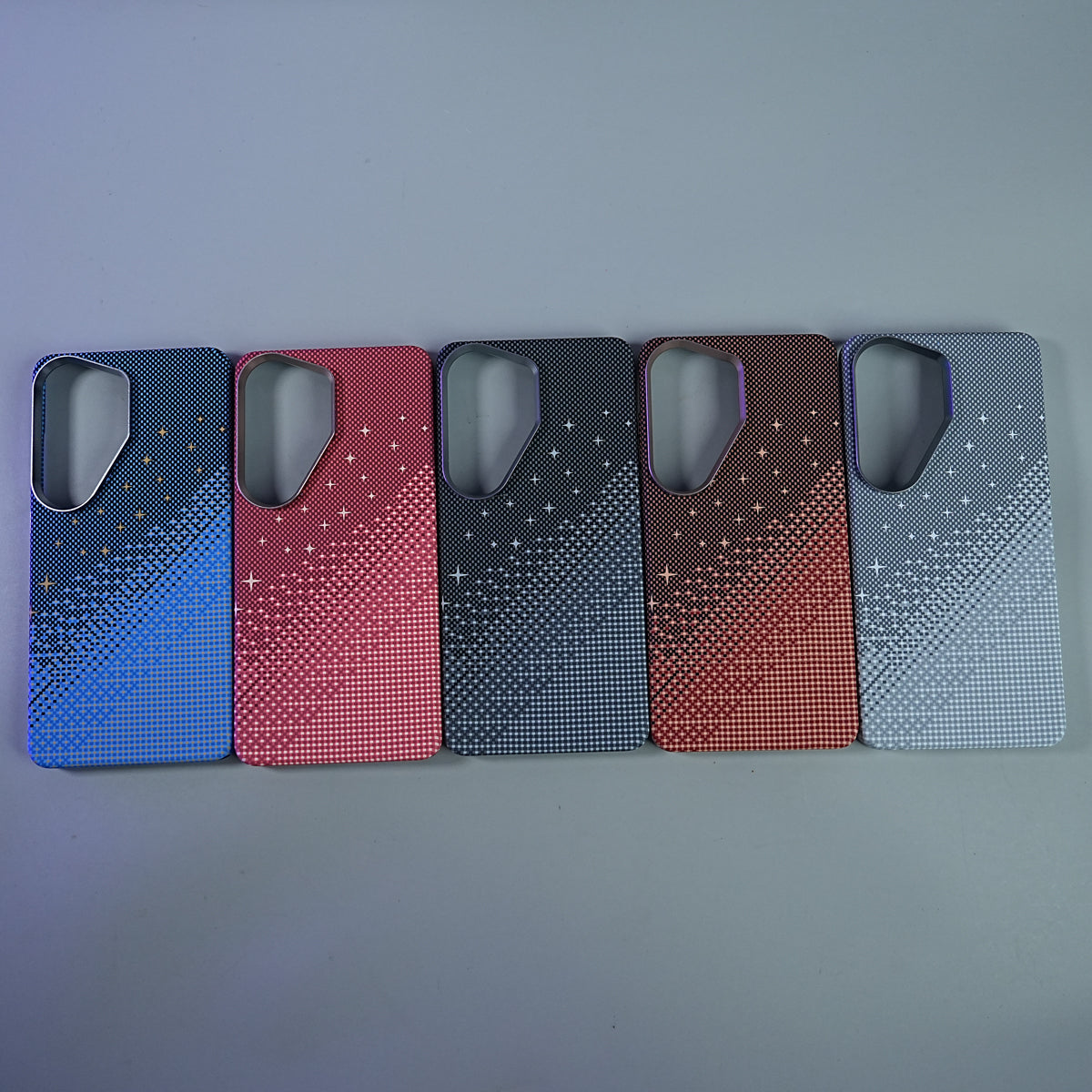 Galaxy Ultra Series Premium Pixel Gradient MagSafe Case with Metal Camera Frame