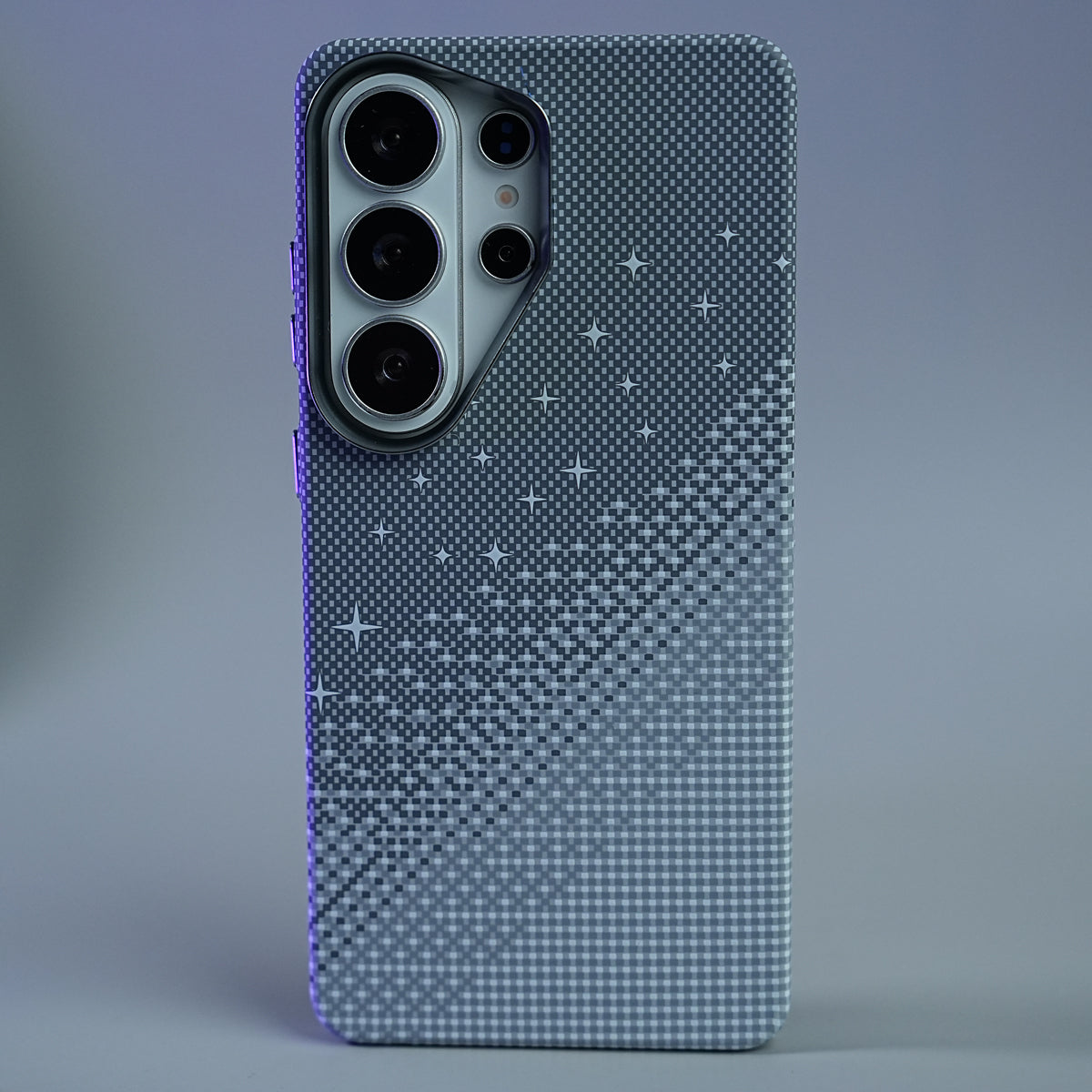 Galaxy Ultra Series Premium Pixel Gradient MagSafe Case with Metal Camera Frame