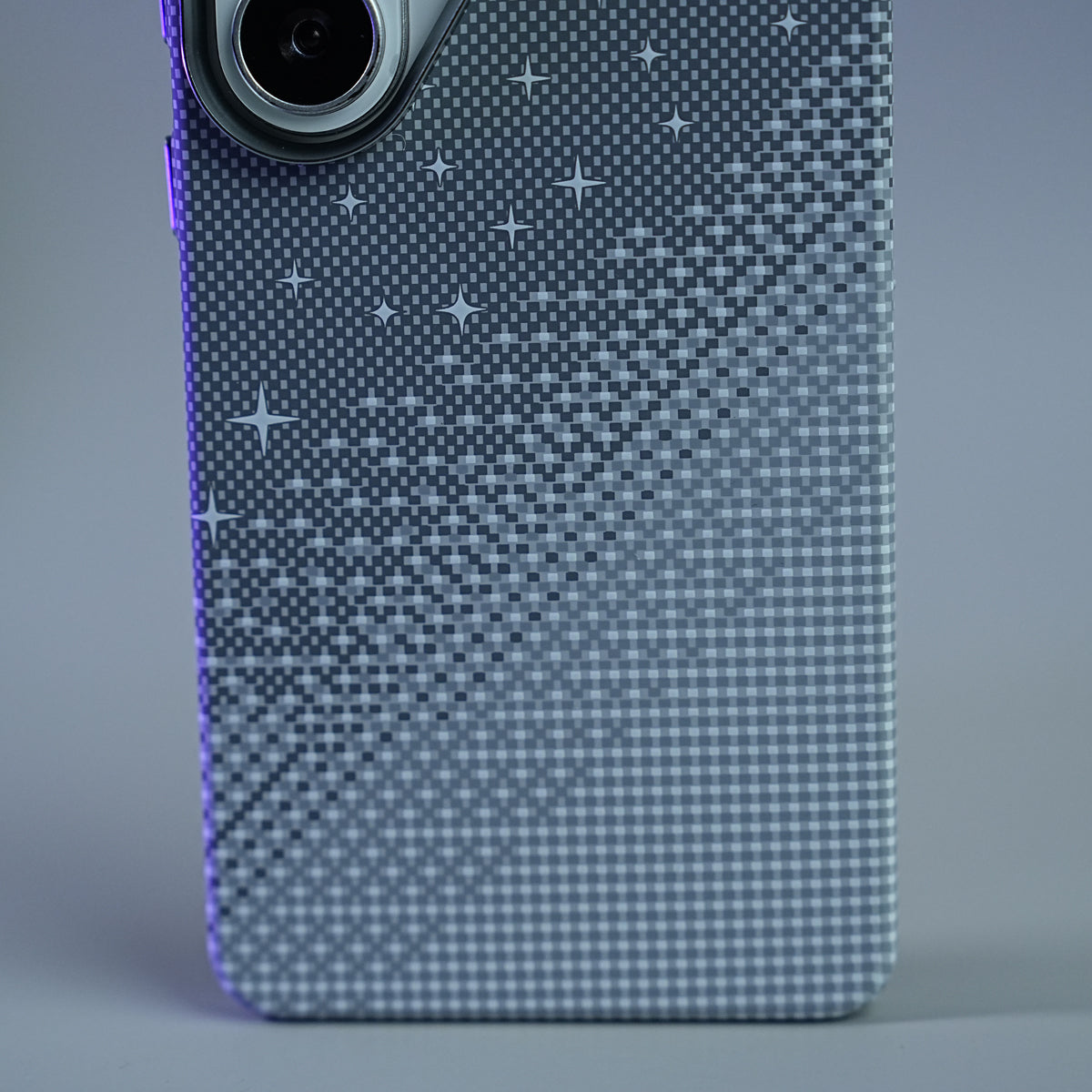 Galaxy Ultra Series Premium Pixel Gradient MagSafe Case with Metal Camera Frame