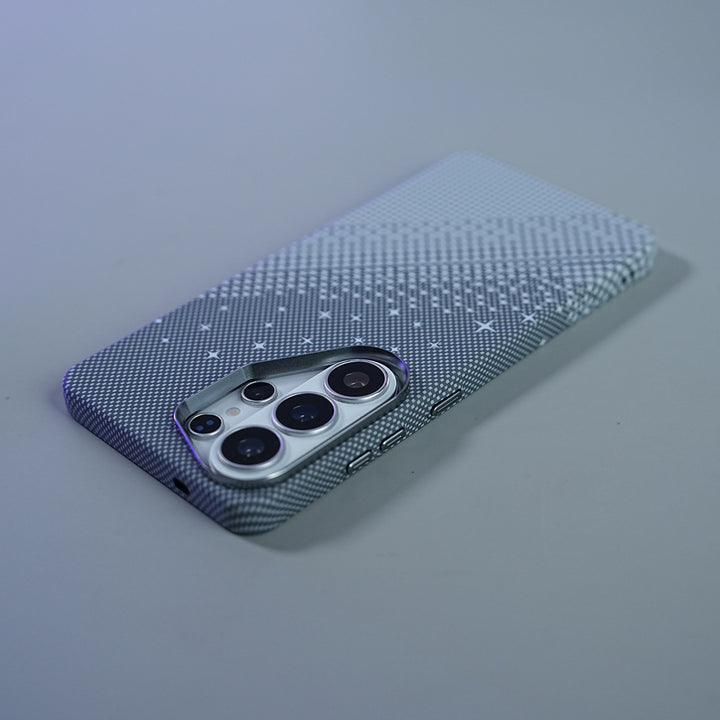 Galaxy Ultra Series Premium Pixel Gradient MagSafe Case with Metal Camera Frame