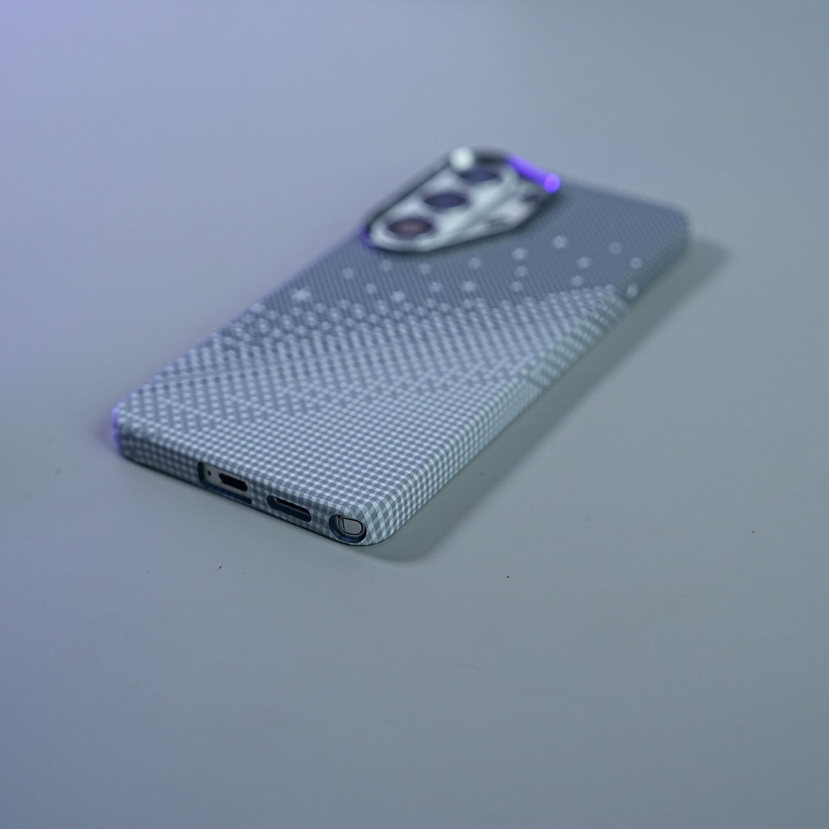 Galaxy Ultra Series Premium Pixel Gradient MagSafe Case with Metal Camera Frame