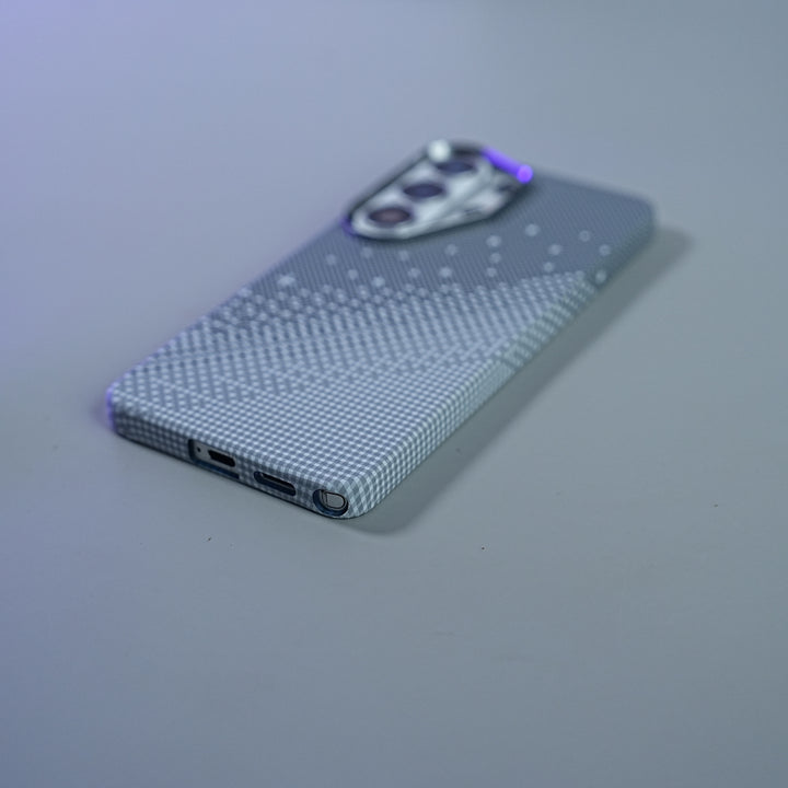 Galaxy Ultra Series Premium Pixel Gradient MagSafe Case with Metal Camera Frame