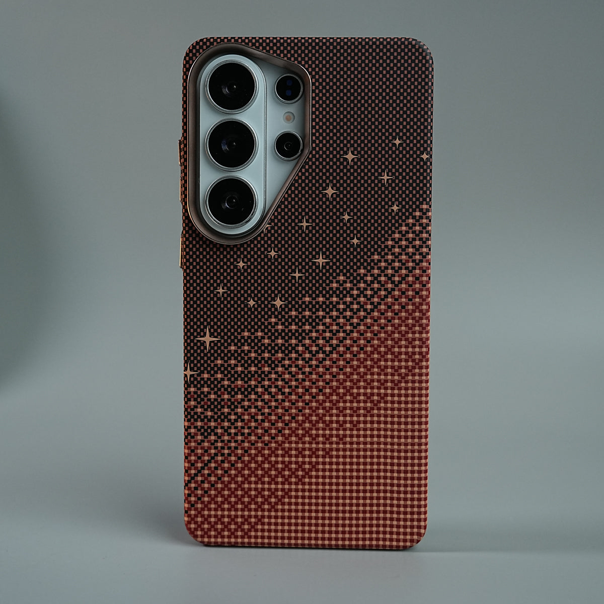 Galaxy Ultra Series Premium Pixel Gradient MagSafe Case with Metal Camera Frame