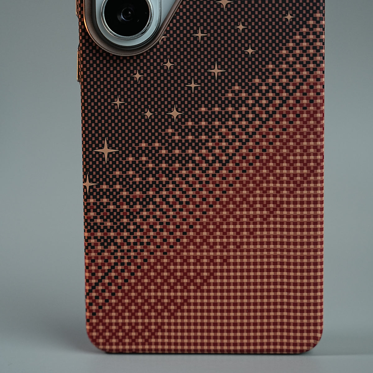 Galaxy Ultra Series Premium Pixel Gradient MagSafe Case with Metal Camera Frame