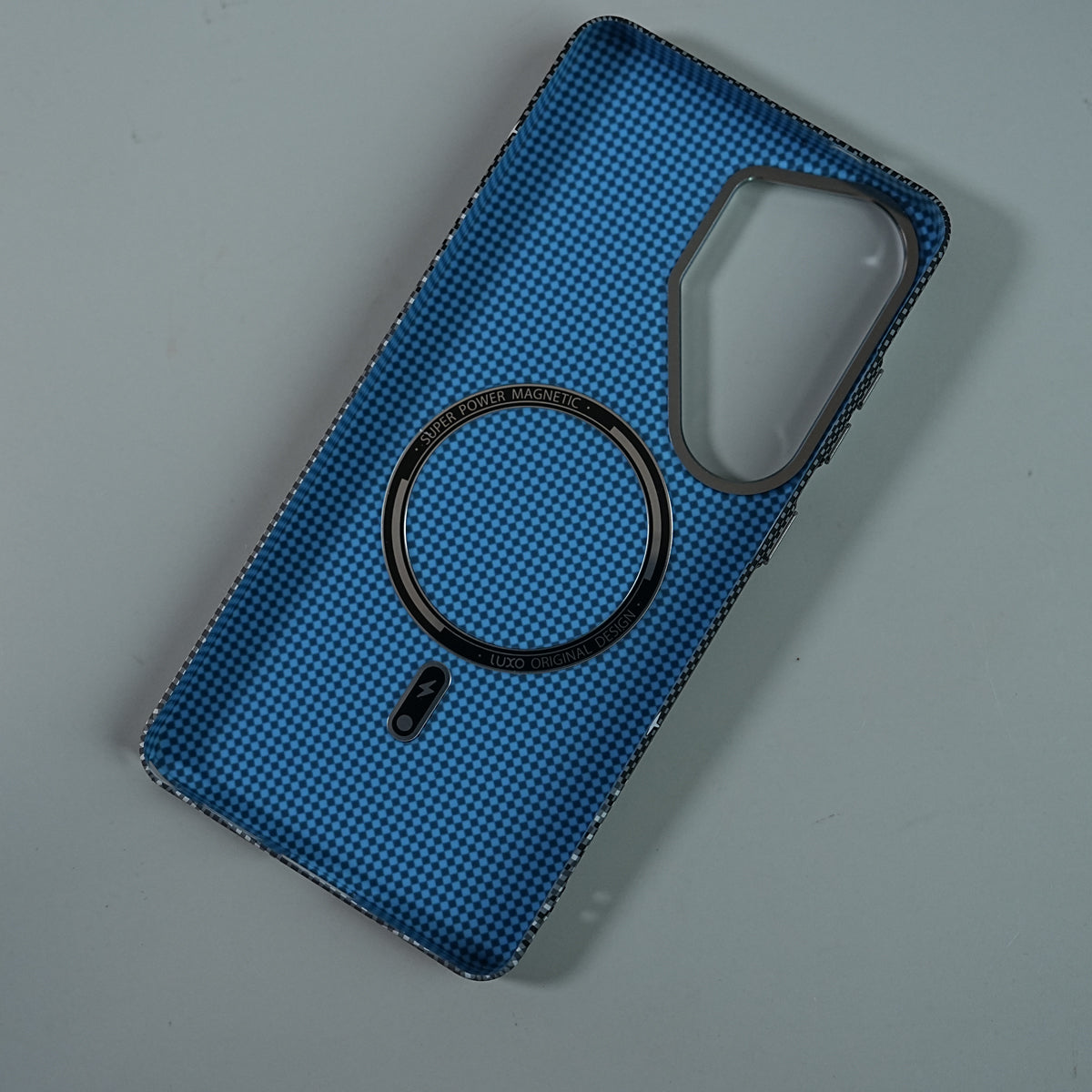 Galaxy Ultra Series Premium Pixel Gradient MagSafe Case with Metal Camera Frame