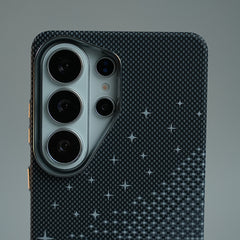 Galaxy Ultra Series Premium Pixel Gradient MagSafe Case with Metal Camera Frame