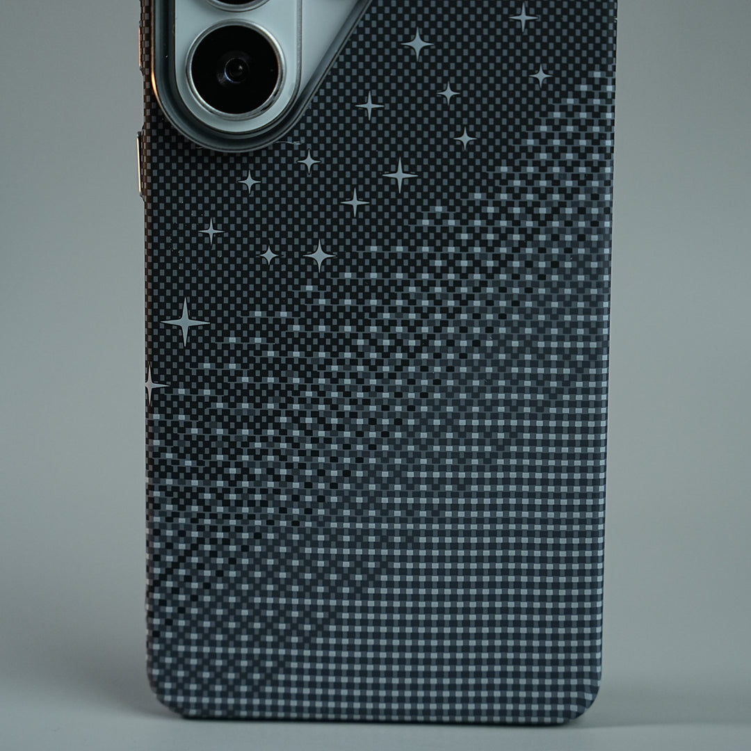 Galaxy Ultra Series Premium Pixel Gradient MagSafe Case with Metal Camera Frame