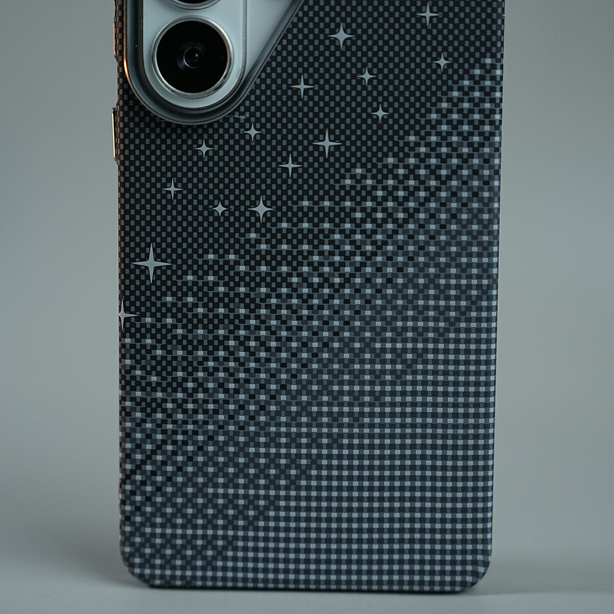 Galaxy Ultra Series Premium Pixel Gradient MagSafe Case with Metal Camera Frame