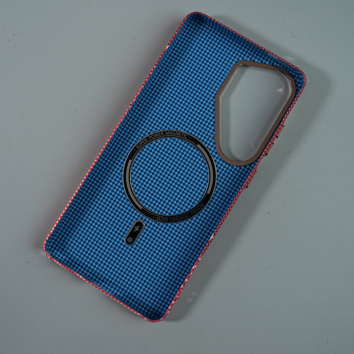 Galaxy Ultra Series Premium Pixel Gradient MagSafe Case with Metal Camera Frame