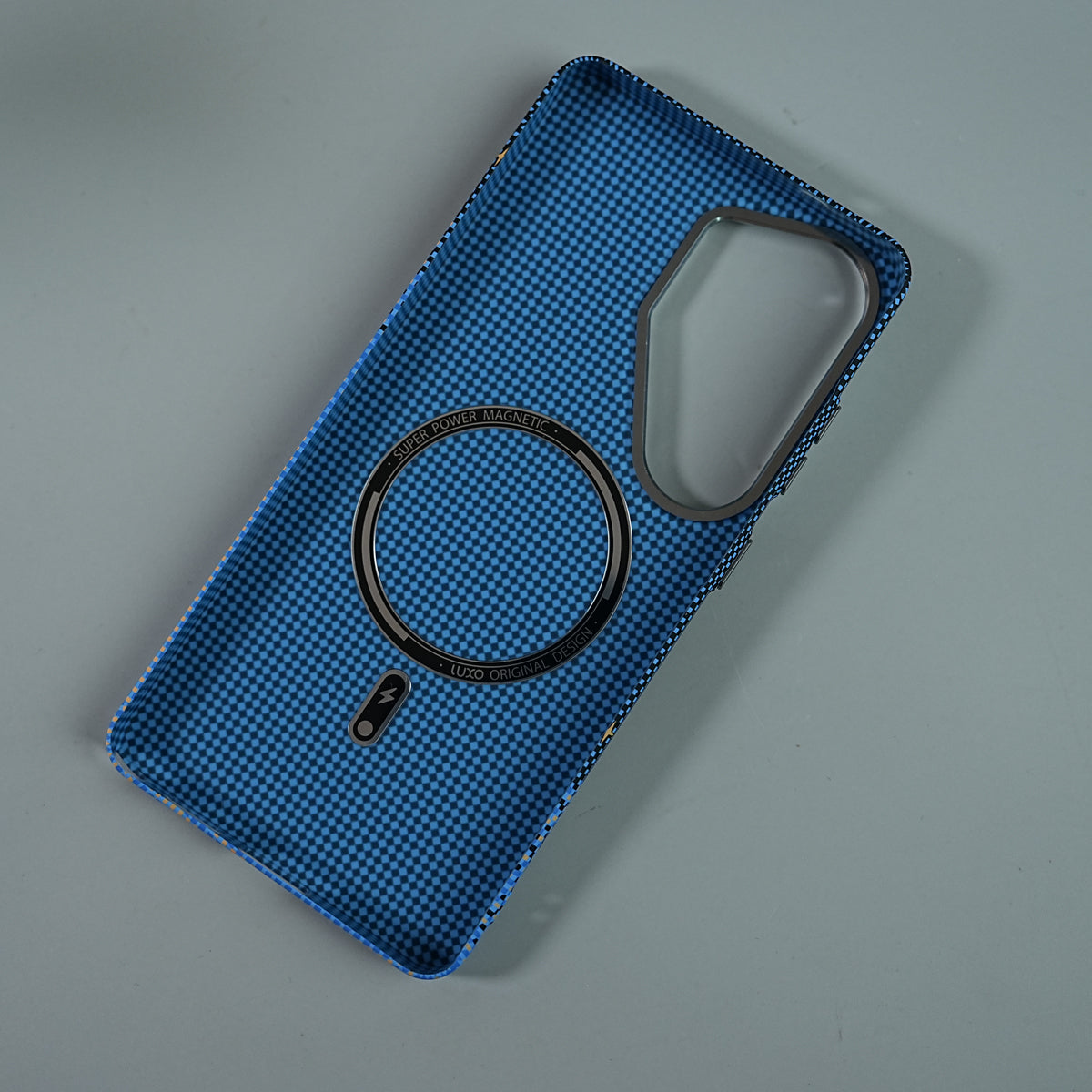 Galaxy Ultra Series Premium Pixel Gradient MagSafe Case with Metal Camera Frame