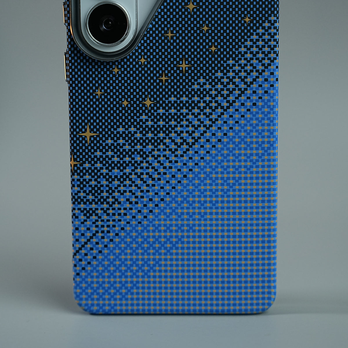 Galaxy Ultra Series Premium Pixel Gradient MagSafe Case with Metal Camera Frame