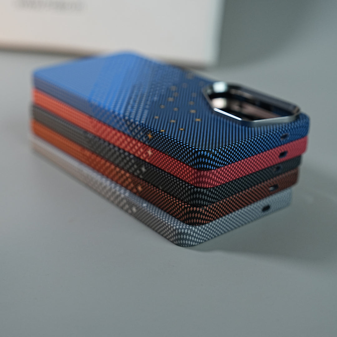 Galaxy Ultra Series Premium Pixel Gradient MagSafe Case with Metal Camera Frame