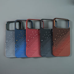iPhone 17 Series Premium Pixel Gradient MagSafe Case with Metal Camera Frame