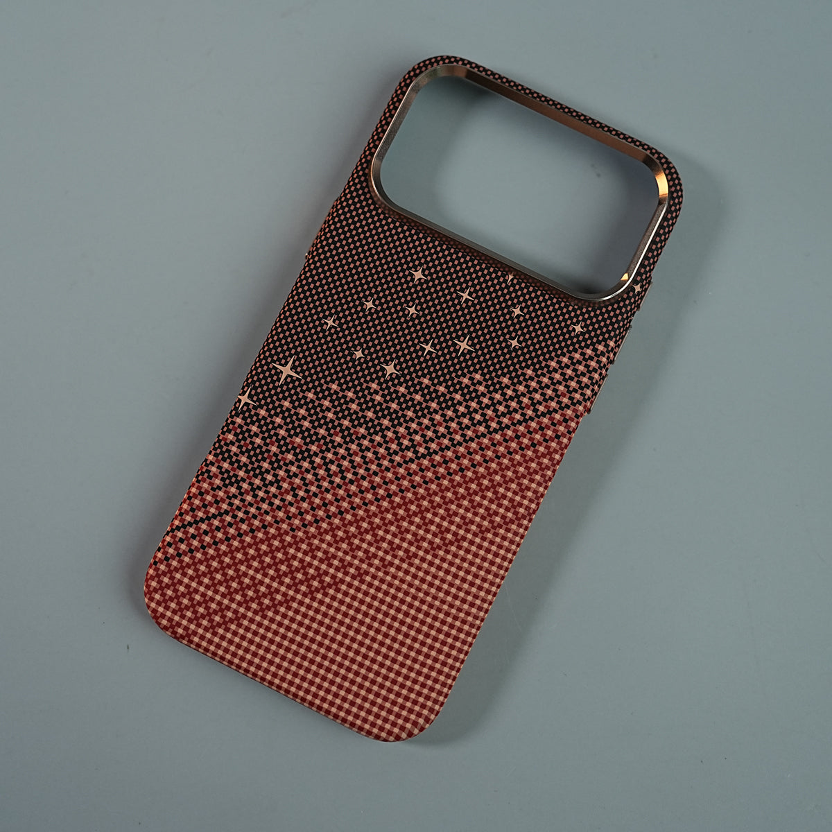 iPhone 17 Series Premium Pixel Gradient MagSafe Case with Metal Camera Frame