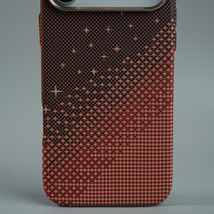 iPhone 17 Series Premium Pixel Gradient MagSafe Case with Metal Camera Frame