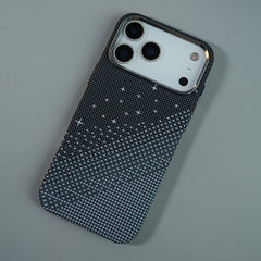 iPhone 17 Series Premium Pixel Gradient MagSafe Case with Metal Camera Frame
