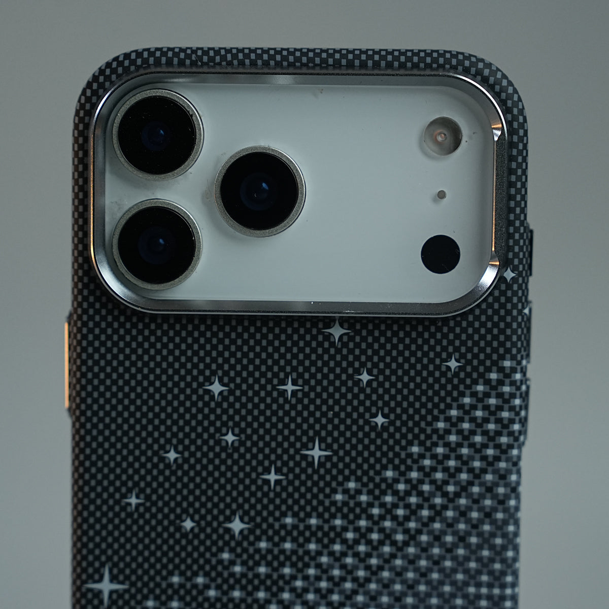 iPhone 17 Series Premium Pixel Gradient MagSafe Case with Metal Camera Frame