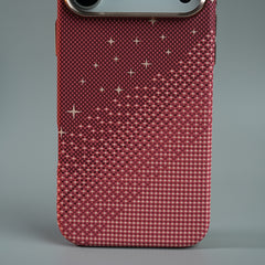 iPhone 17 Series Premium Pixel Gradient MagSafe Case with Metal Camera Frame