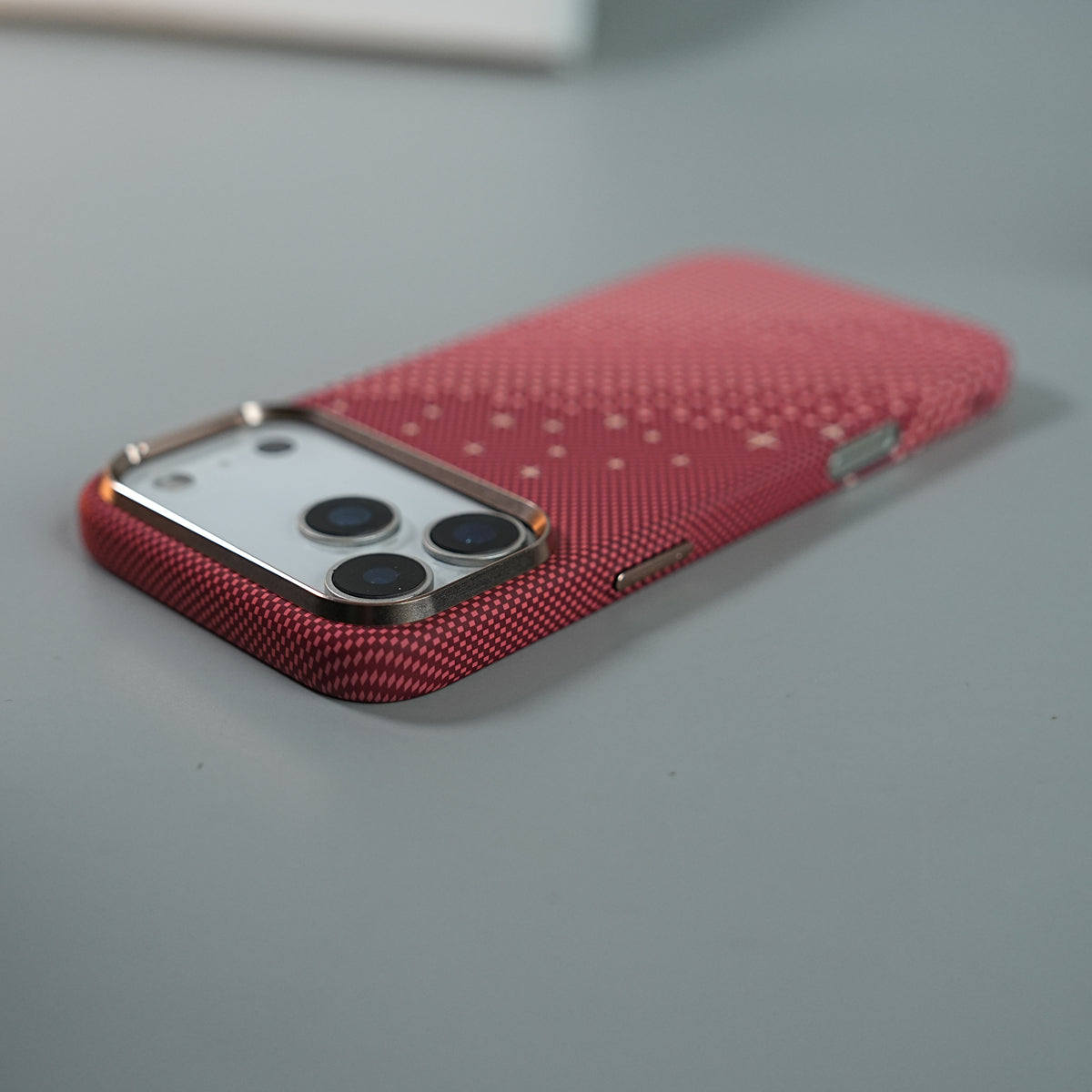 iPhone 17 Series Premium Pixel Gradient MagSafe Case with Metal Camera Frame