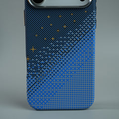 iPhone 17 Series Premium Pixel Gradient MagSafe Case with Metal Camera Frame
